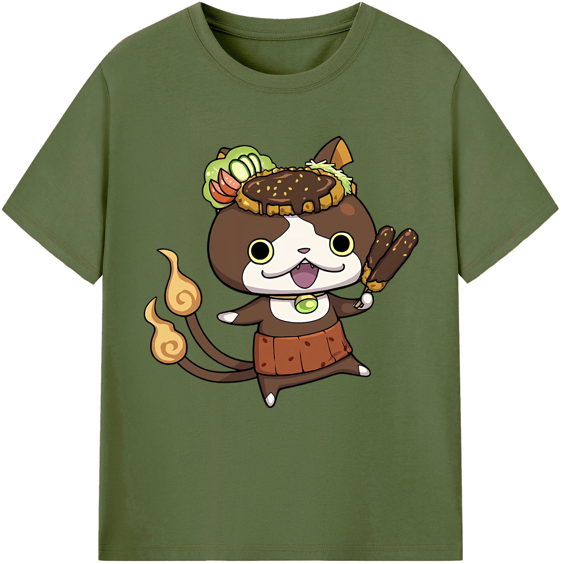 （画像用） 妖怪ウォッチ Yo-kai Watch 綿100％半袖Tシャツ（フロントプリント）